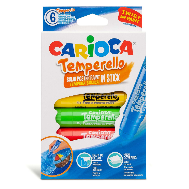 Set de 6 Témperas Sólidas Temperello - 42739 - CARIOCA