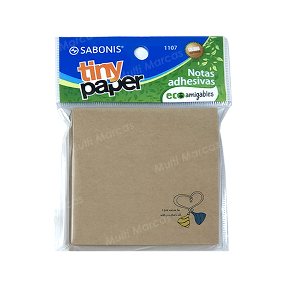 Notas Adhesivas Ecológicas SABONIS 76 mm x 76 mm - 80 Hojas - 1107