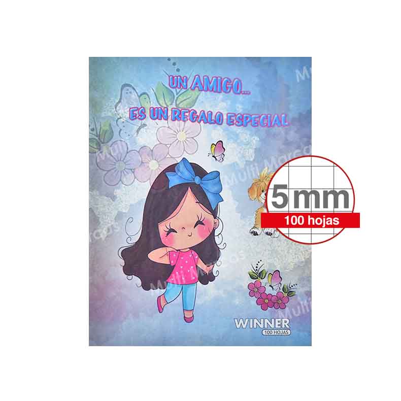 Cuaderno Engrapado 100 Hojas WINNER