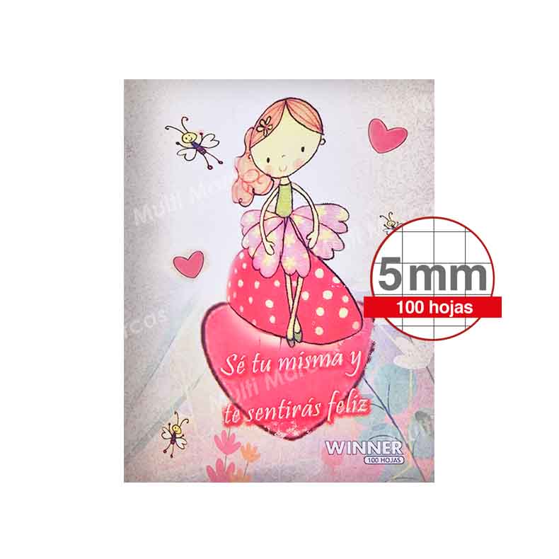 Cuaderno Engrapado 100 Hojas WINNER