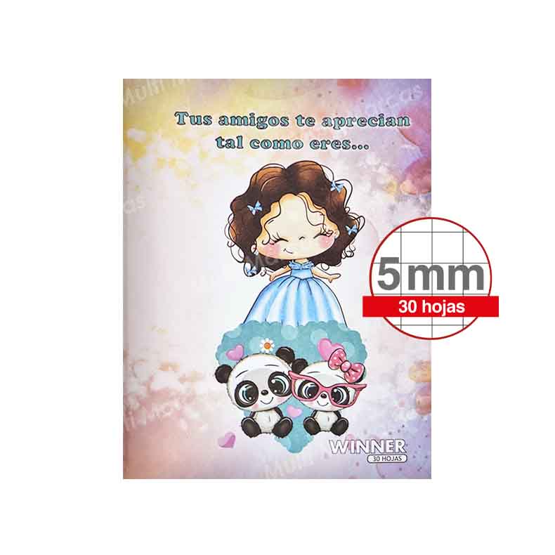 Cuaderno Engrapado 30 Hojas WINNER