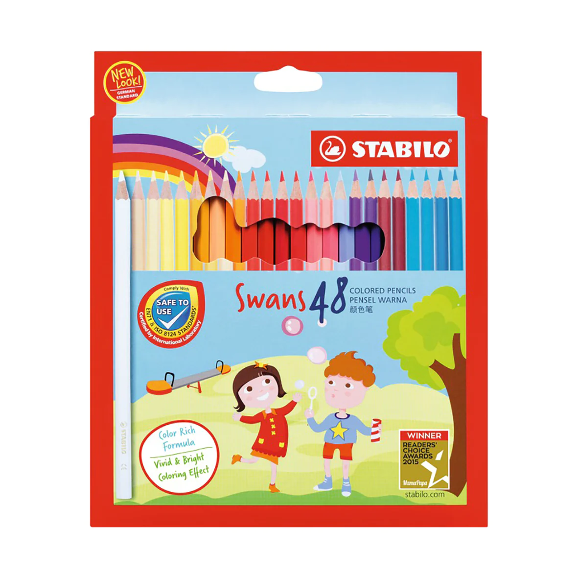 Lápices de Color STABILO x 48 Largos - 1876D
