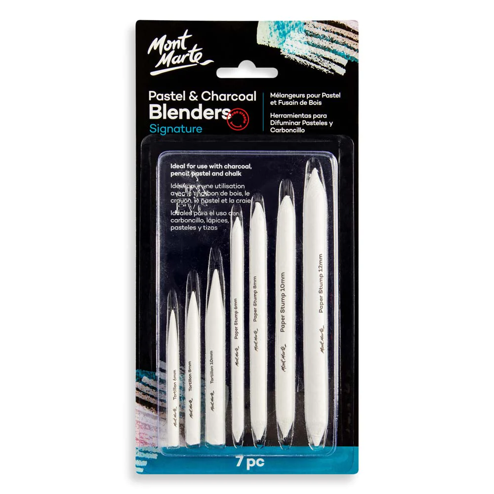 Mezcladores Blenders de Pastel y Carbón po 7 pzas. MONT MARTE MAXX0011