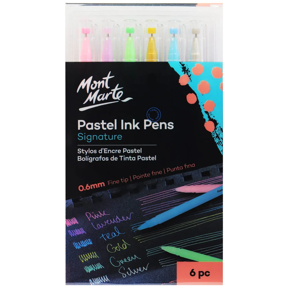 Set de Boligrafo Tinta Pastel por 6 unid. MONT MARTE MPN0124