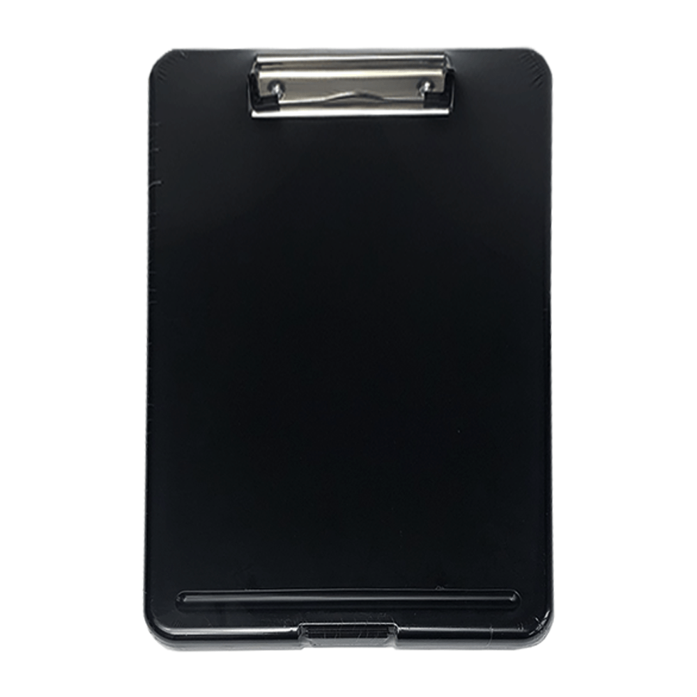 Plancheta Plastica con Clip Plano Tamaño Carta con Almacenaje Colores Pasteles 2 cm Alto MX-83002