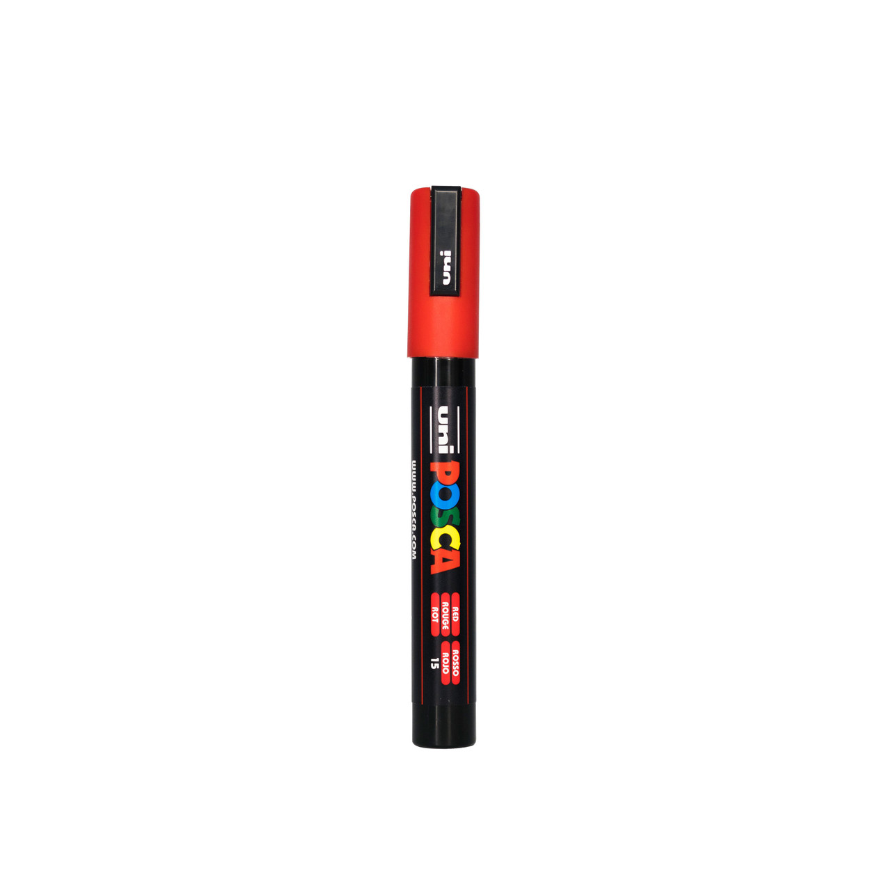 Marcador Uni-POSCA PC-5M Punta Media de 1.8 a 2.5 mm. Color Rojo / Red - POSCA