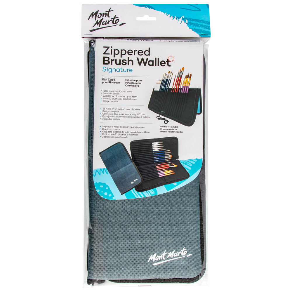 Estuche de Tela para 22 Pinceles de Hasta 33 cm MONT MARTE MAXX0026