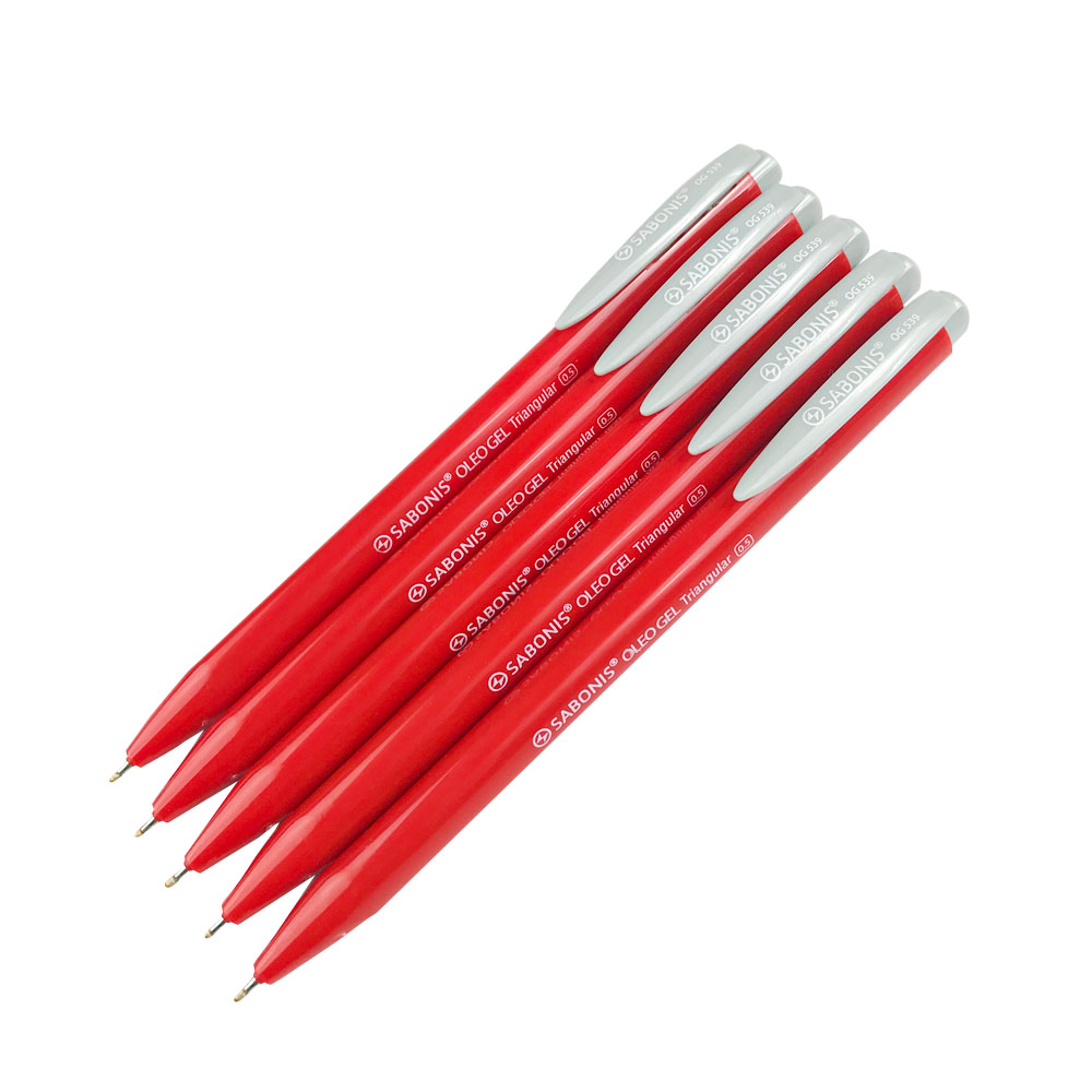 Bolígrafo Retráctil 539 SABONIS Rojo