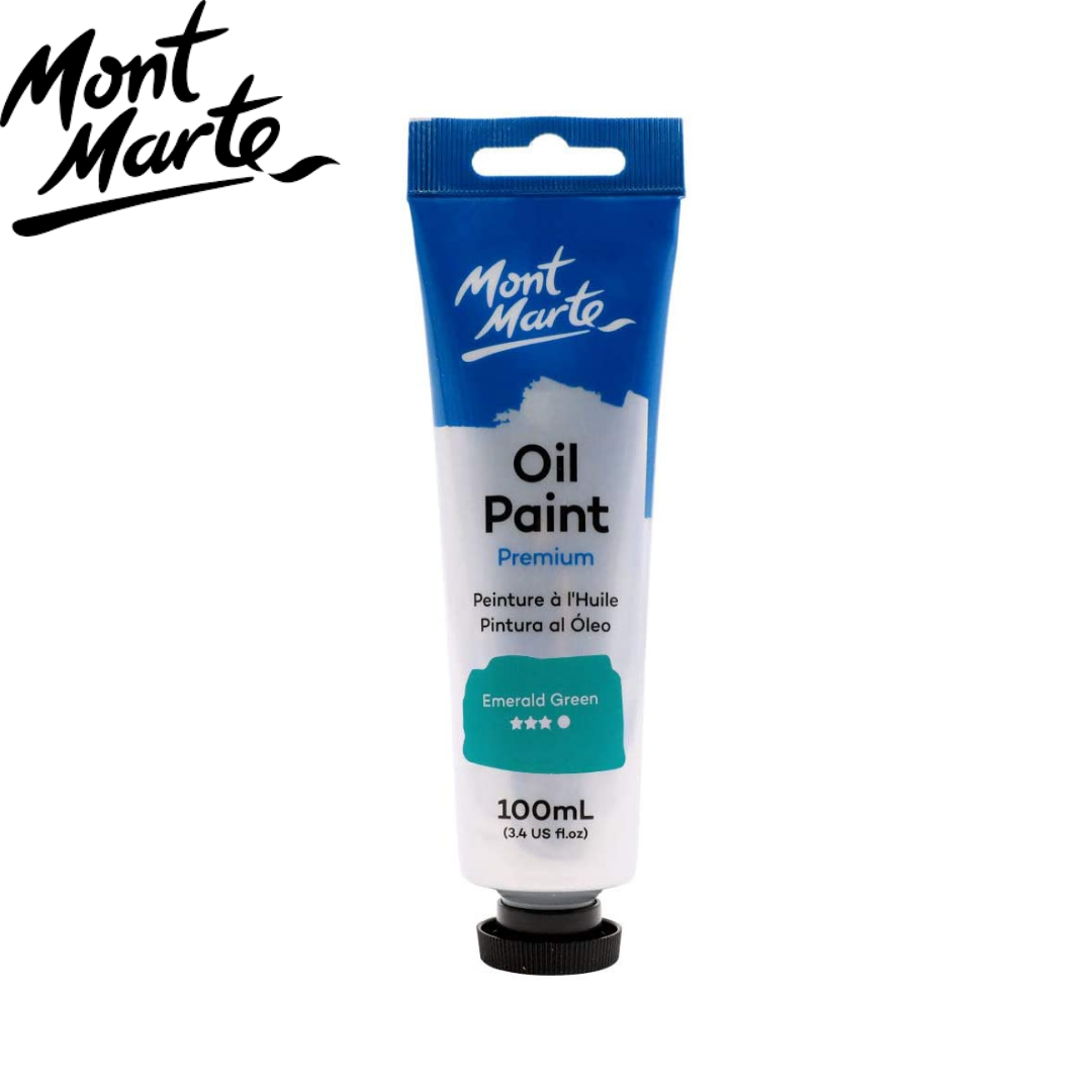 Pintura al Oleo 100 ml Profesional Series Verde Esmeralda MONT MARTE MPO0043