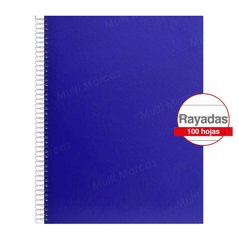 Cuaderno Artesanal de 100 Hojas, Tamaño Carta Hojas Rayadas Anillo Plástico, Tapa de Colores Plenos