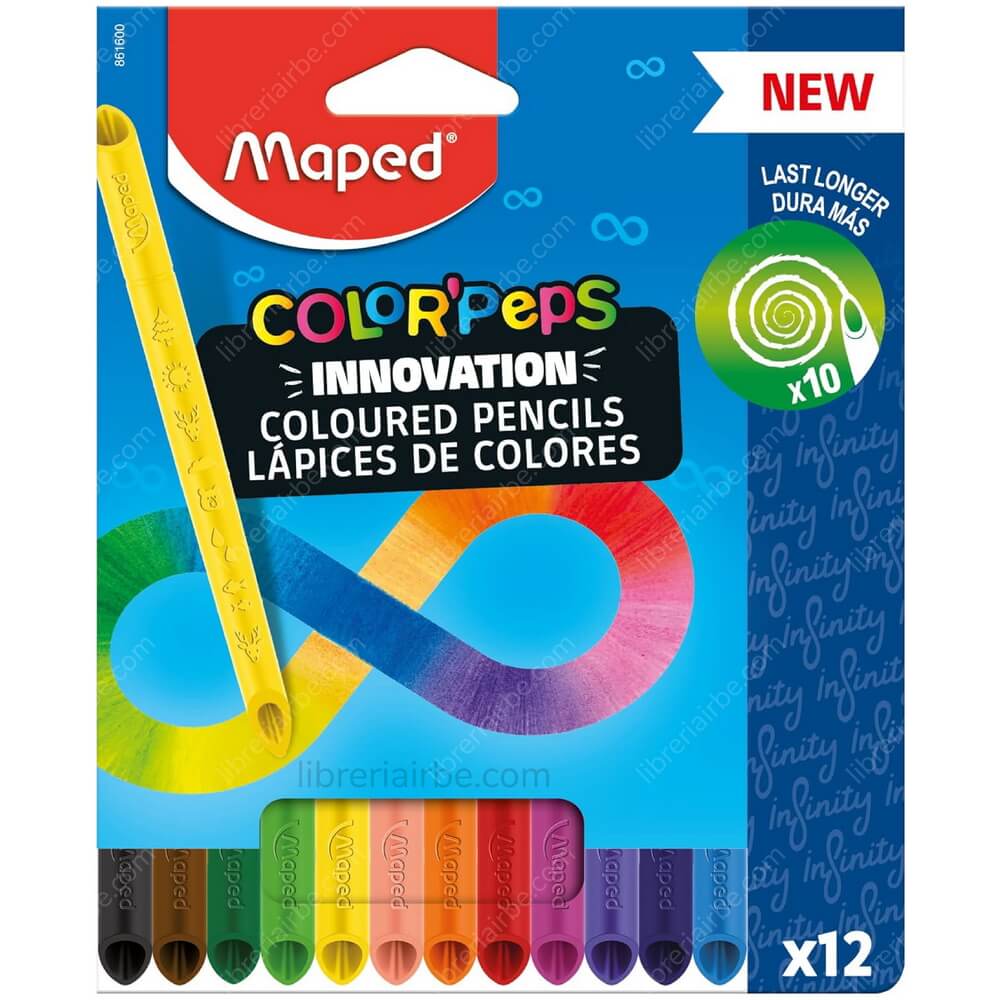 Set de 12 Lápices de Color Infiniti - 861600 - Maped