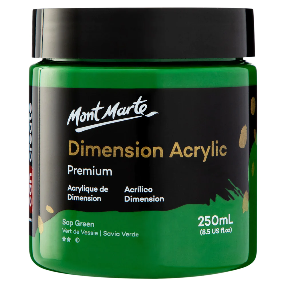 Pintura Acrílica Sap Green en Bote 250 ml MONT MARTE PMDA2529