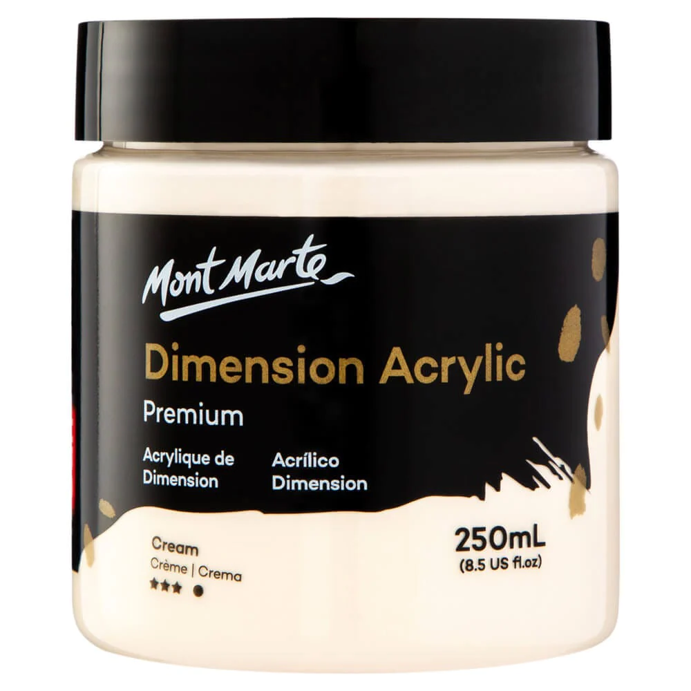 Pintura Acrílica Color Crema en Bote 250 ml Mont Marte PMDA2503