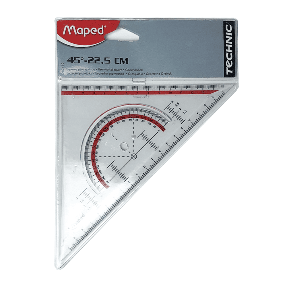 Escuadra Geometrica Hipotenusa 2.5 cm. - CT28711000 - Maped