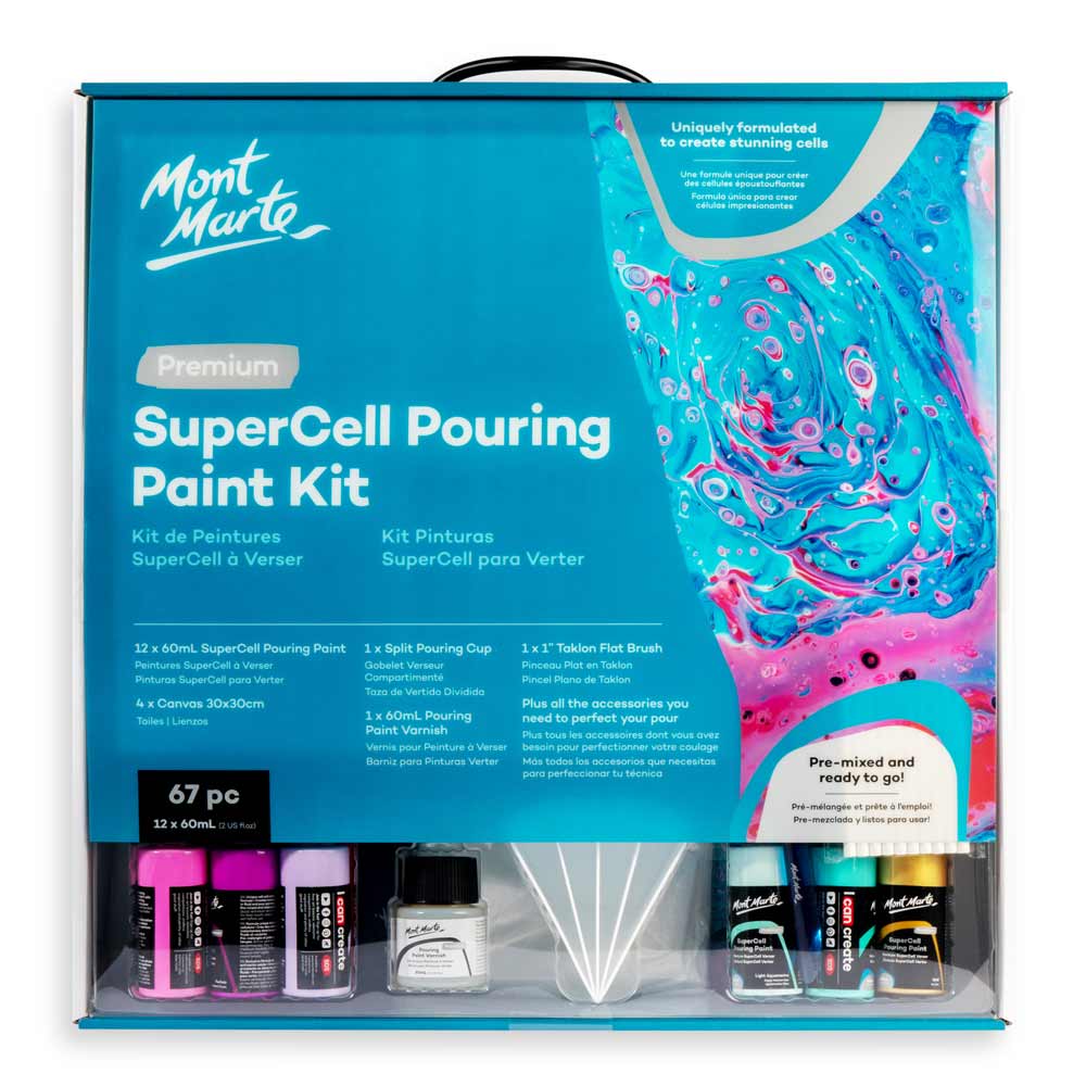 Kit de Pinturas Pouring Supercell por 67 pzas. MONT MARTE PMPP8003