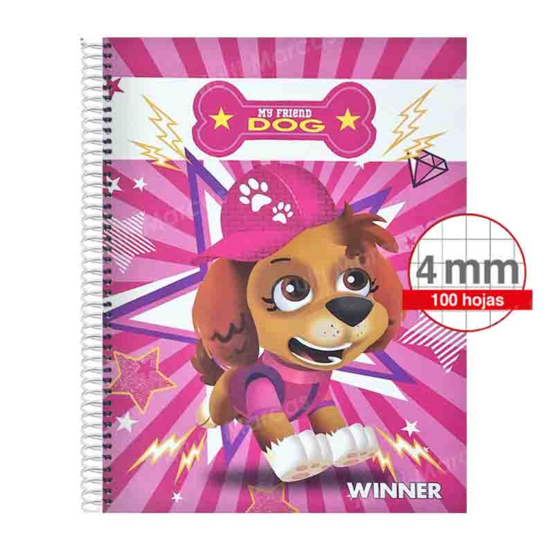 Cuaderno Espiral WINNER con Diseño Y Pleno Tamaño Carta Cuadrícula Intermedia 4 mm