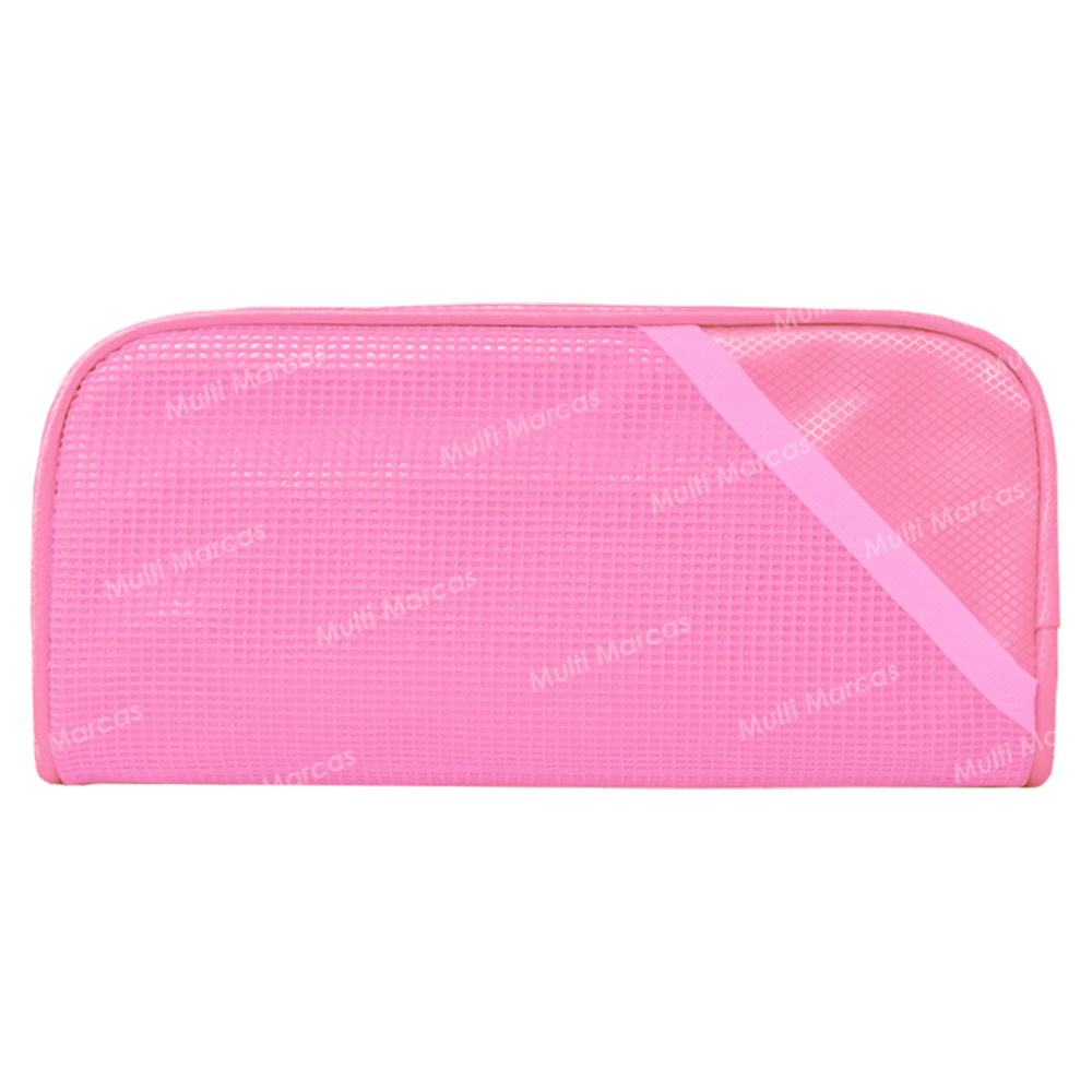Estuchera Portalápices de 1 Cierre, con 3 Compartimientos, Color Rosado Pastel - UPB-9 - SABONIS