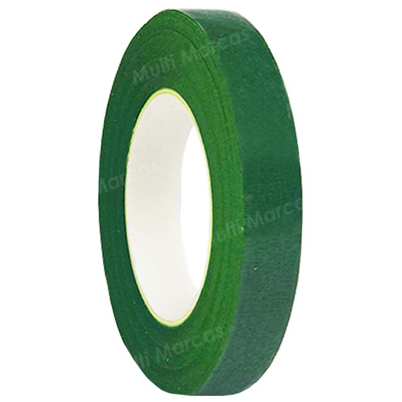 Cinta Adhesiva Floral Color Verde, 30 Yardas x 12 mm. - FL-12 - FIVE STICK