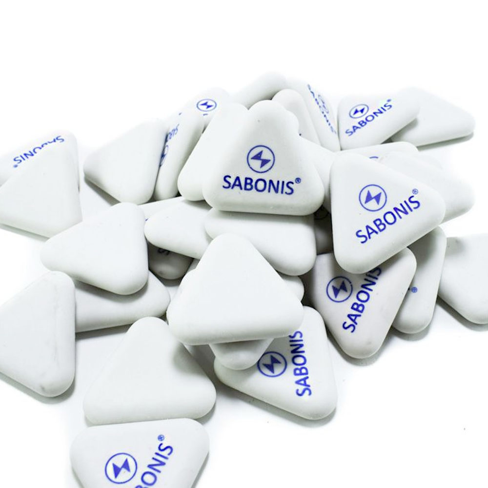Goma triangular blanca pequeña TR302 SABONIS