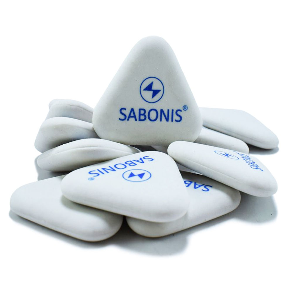 Goma triangular blanca grande TR303 SABONIS