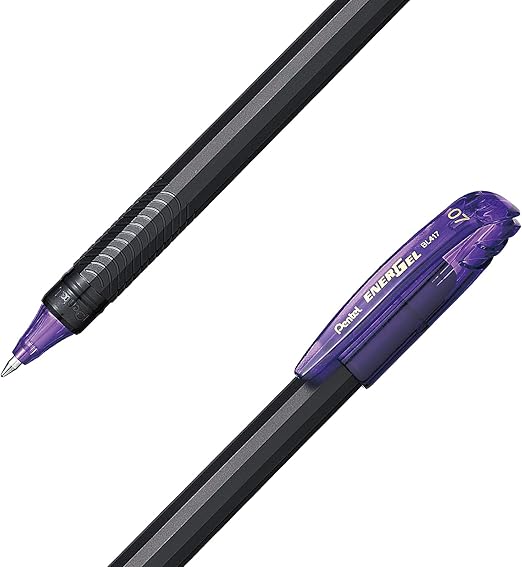 Micropunta Gel Pentel EnerGel 0.7 mm. Color Violeta BL417