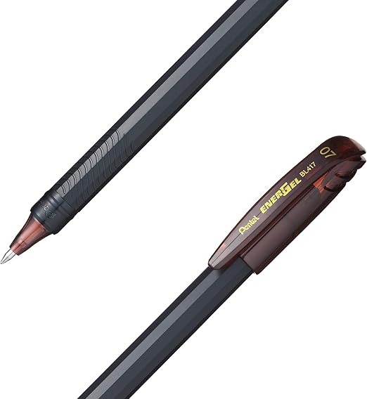 Micropunta Gel Pentel EnerGel 0.7 mm. Color Café / Marrón BL417