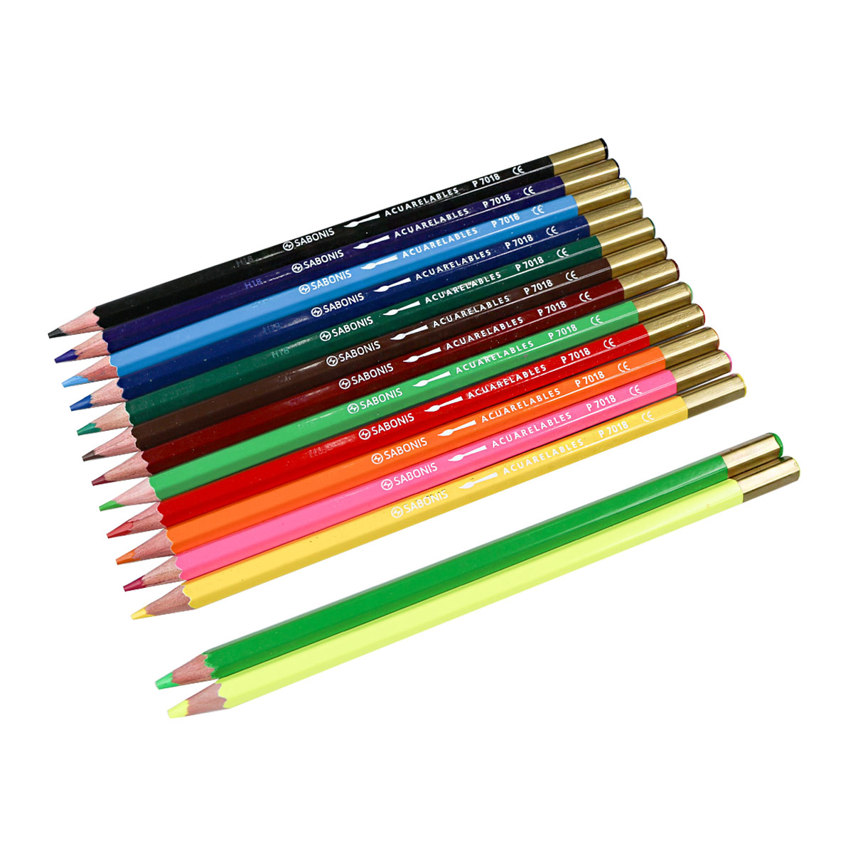 Lápices de Color Largos Acuarelables P7018