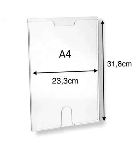 Cuadro Multiuso / Display Office de Material Acrílico Tamaño A4 (23.3x31.8 cm.) - WALEU