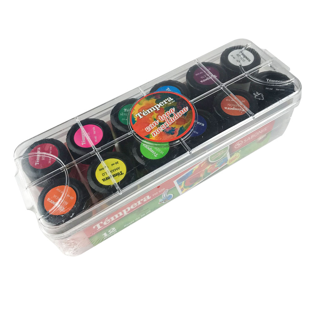 Set de Temperas de 12 Unidades TM930 SABONIS