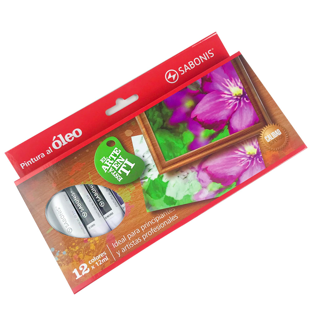 Set de Pintura al Oleo 12 Colores OL928 SABONIS