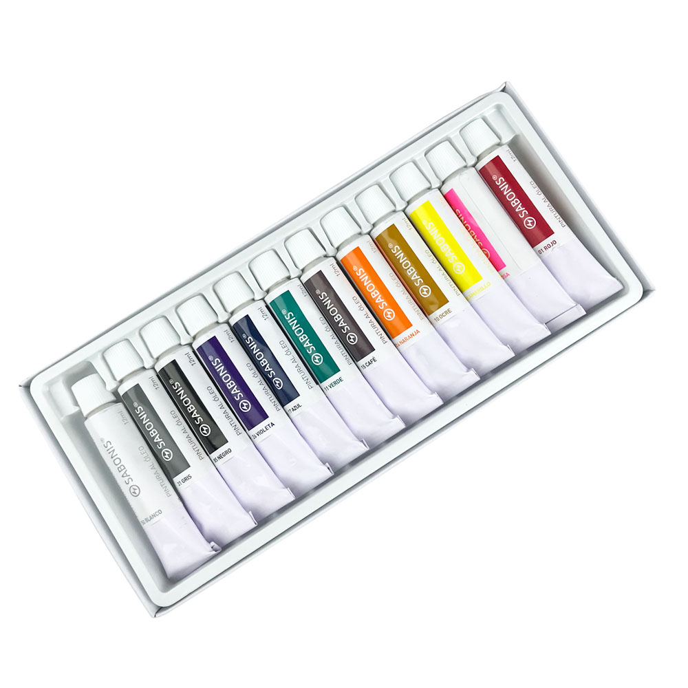 Set de Pintura al Oleo 12 Colores OL928 SABONIS