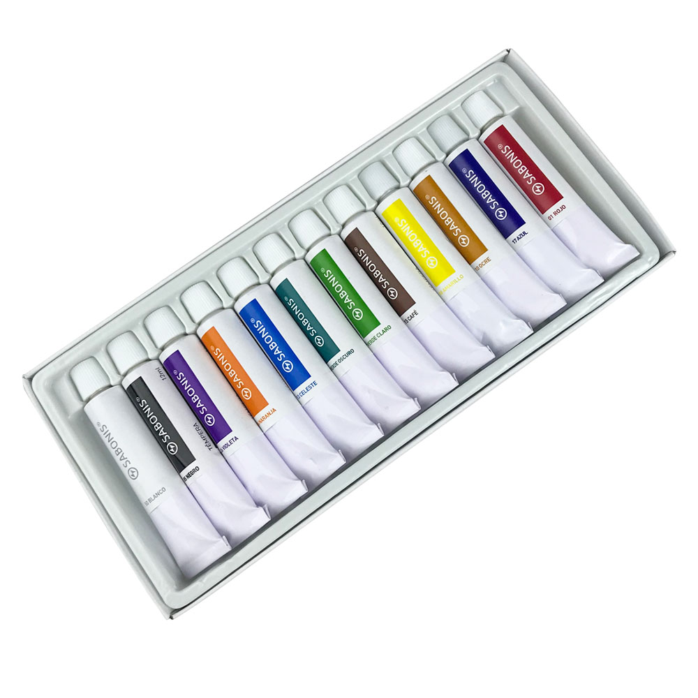 Set de Temperas de 12 Colores 12ml TM920 SABONIS