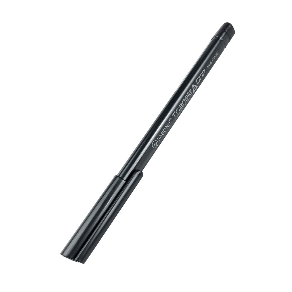 Bolígrafo Triangular con tinta Óleo Gel FB144 Negro SABONiS