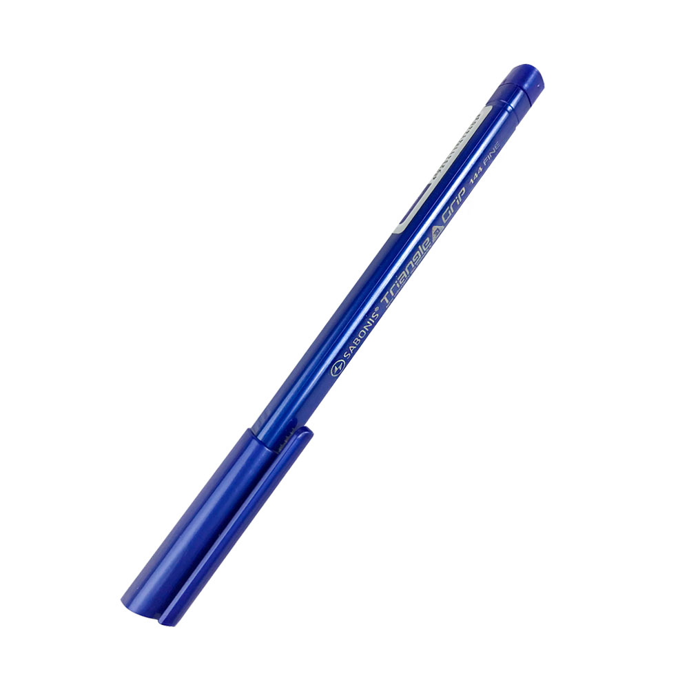 Bolígrafo Triangular con tinta Óleo Gel FB144 Azul SABONiS