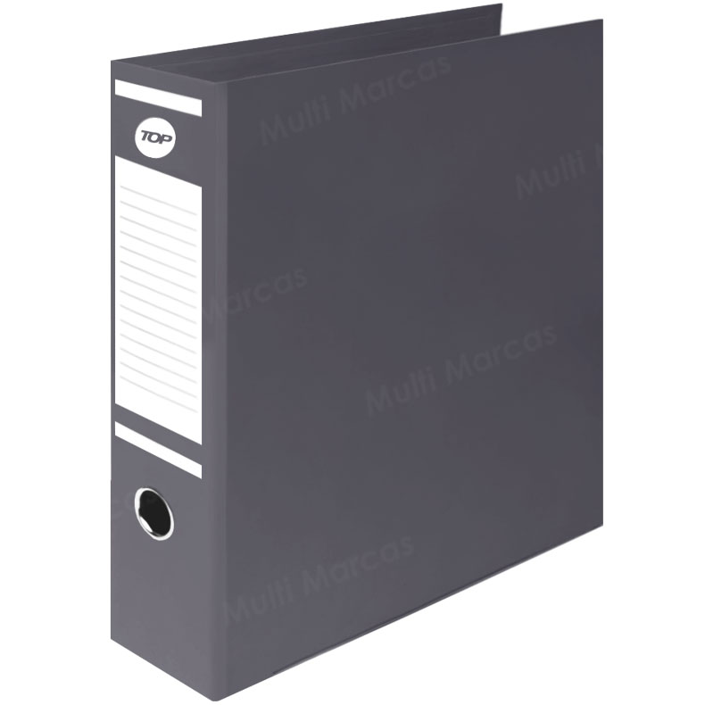 Archivador de Palanca, Lomo Ancho, Tamaño Oficio, TOP – Gris