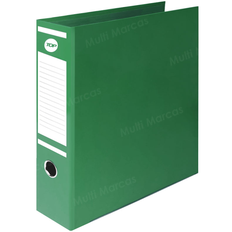 Archivador de Palanca, Lomo Ancho, Tamaño Oficio, TOP – Verde
