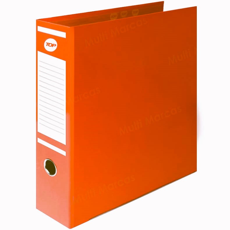 Archivador de Palanca, Lomo Ancho, Tamaño Oficio, TOP – Naranja
