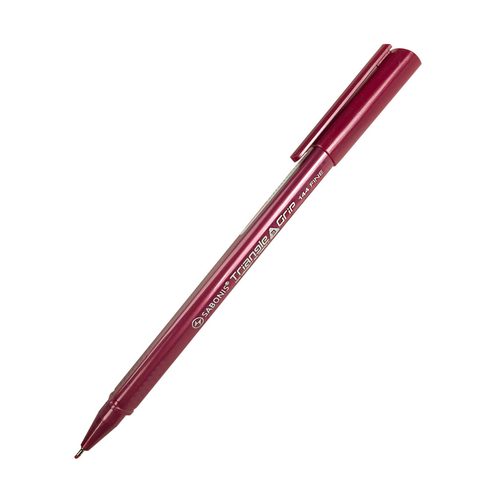 Bolígrafo Triangular con tinta Óleo Gel FB144 Rojo SABONiS