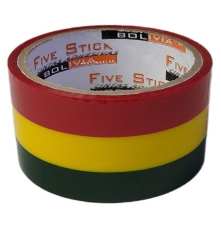 Cinta Adhesiva Tricolor de 48 mm. de Ancho - CBO-30 - Five Stick