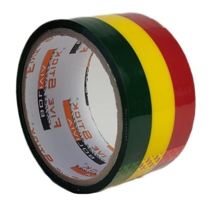 Cinta Adhesiva Tricolor de 48 mm. de Ancho - CBO-30 - Five Stick