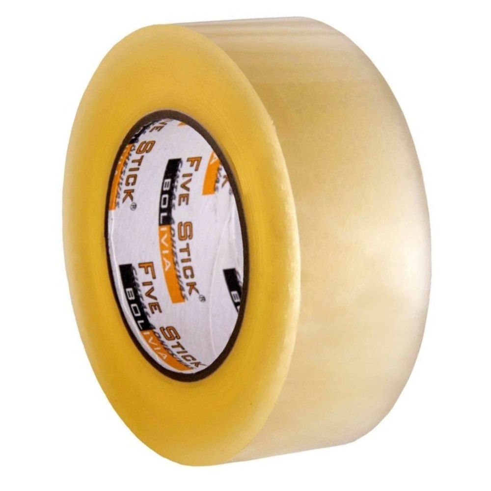 Cinta De Embalaje Transparente 48 mm x 250 Yardas - CE-250T - Five Stick