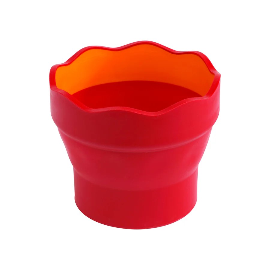 Vaso / Taza  Plegable de Goma Para el Agua Clic & Go, Color Mora  - 181517 - Faber-Castell