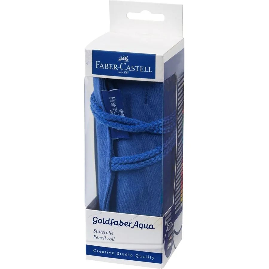 Lápices de Colores Acuarelables  Goldfaber Aqua Creative Studio, Set de 29 Piezas con Estuche Enrollable - 114652 - Faber-Castell