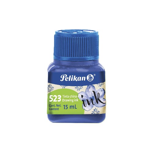 Tinta China Pelikan 15ml. Color AZUL