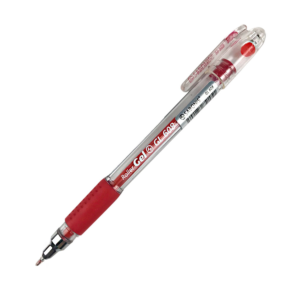 Micropunta Roller Gel GL608 Rojo SABONIS
