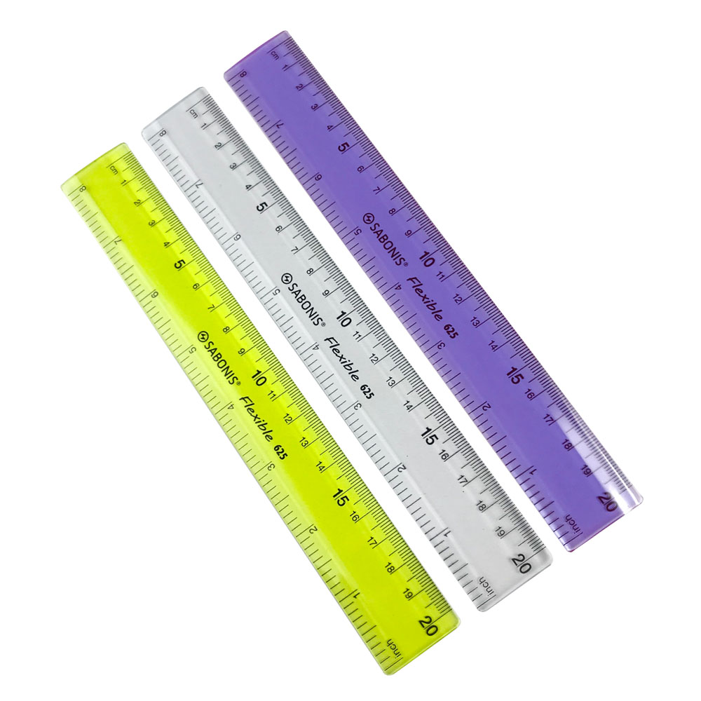 Regla Flexible Doble graduación 20cm & 8inch SABONIS 625