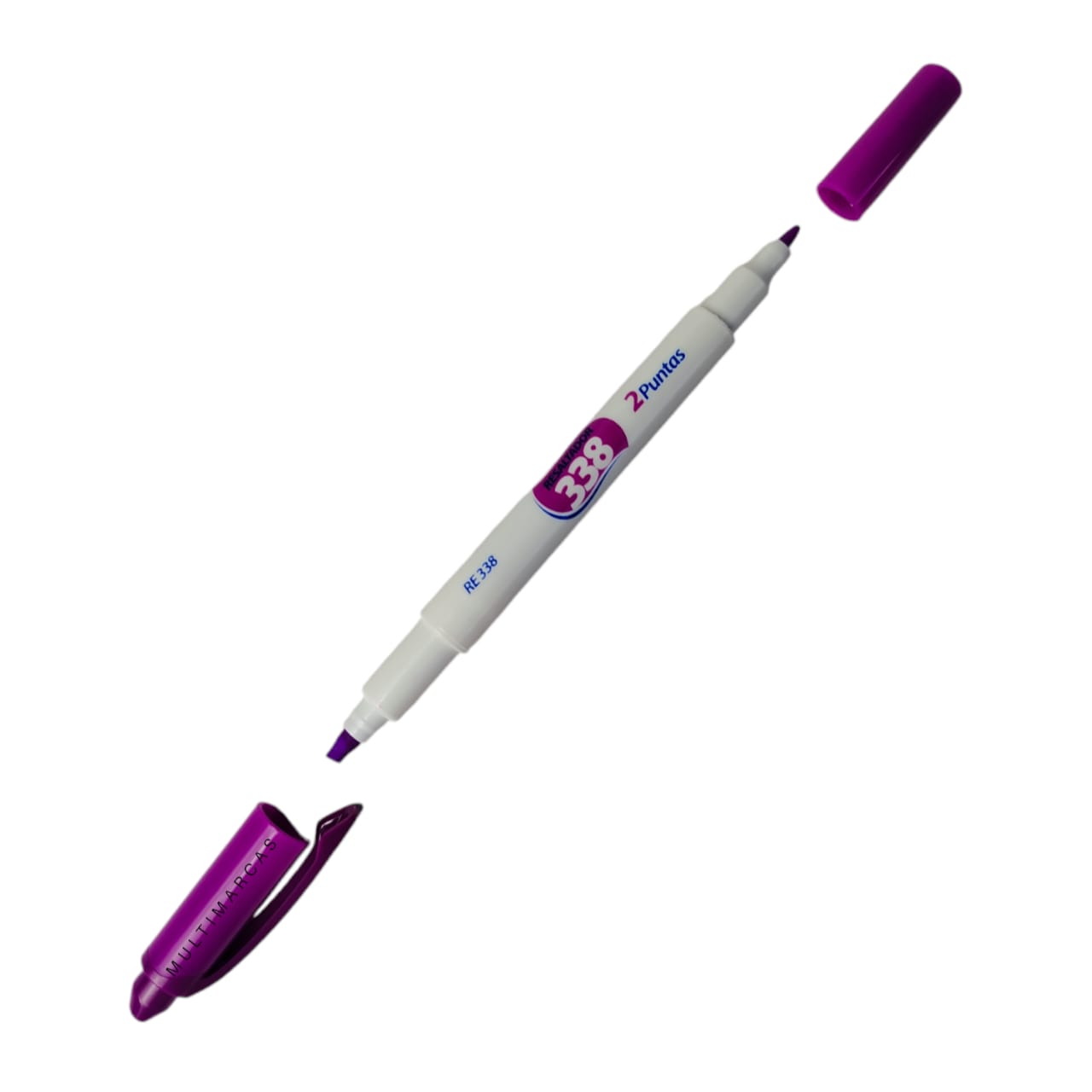 Resaltador Doble Punta Color Morado RE338U - SABONIS