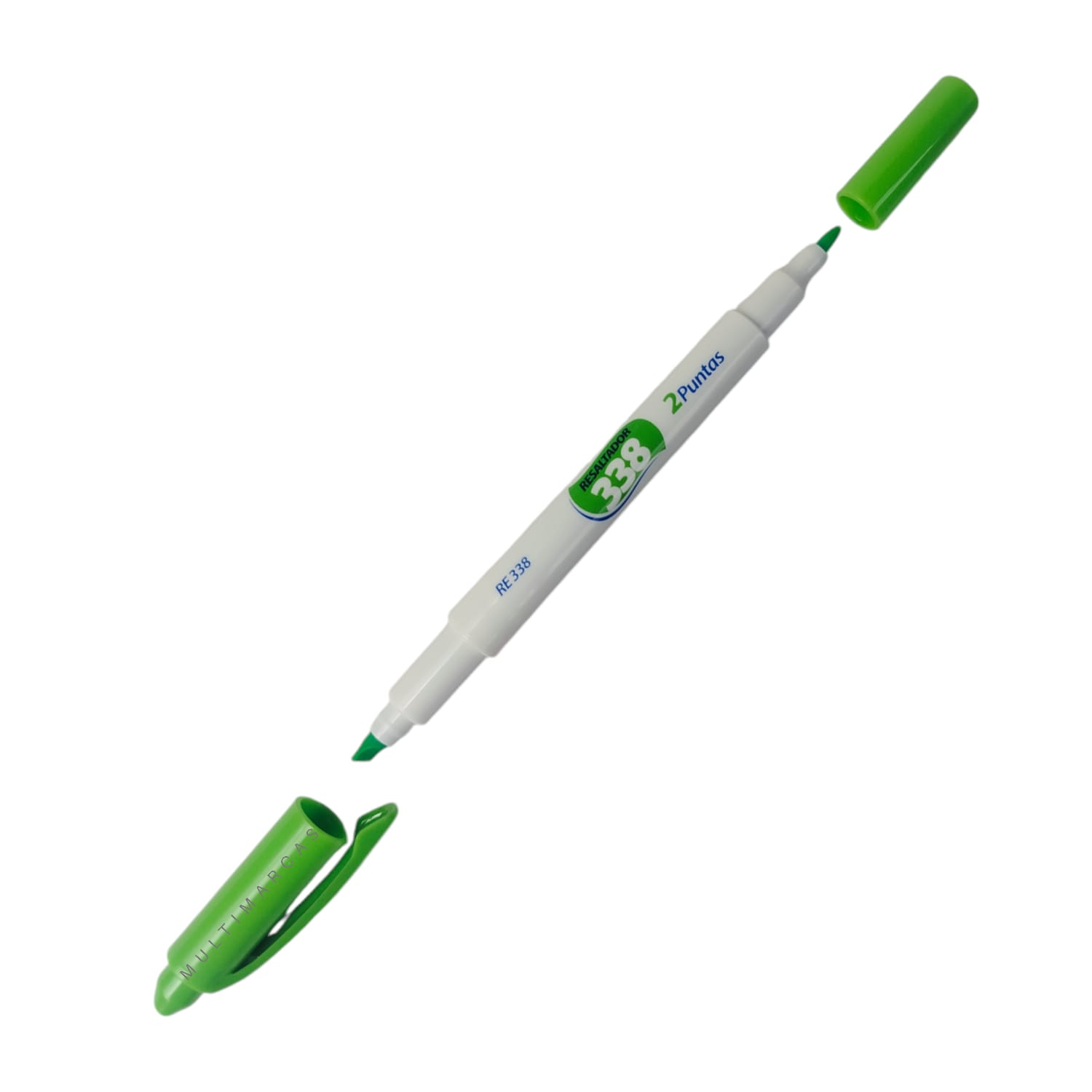 Resaltador Doble Punta Color Verde RE338U - SABONIS