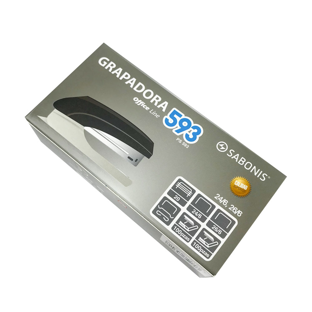 Engrapadora Mediana Plástica, Capacidad 20 Hojas - PS593 - SABONIS