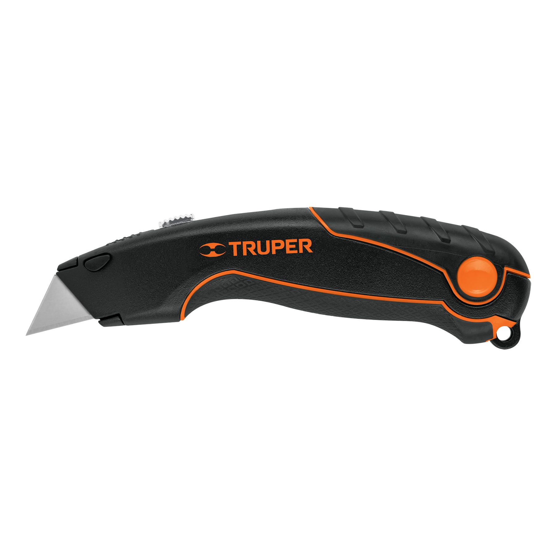 Cuchilla / Navaja / Estilete Retráctil de 7 '' Pulgadas Cuerpo de Aluminio Con 4 Cuchillas de Acero Resistente SK2 - 16950 - TRUPER
